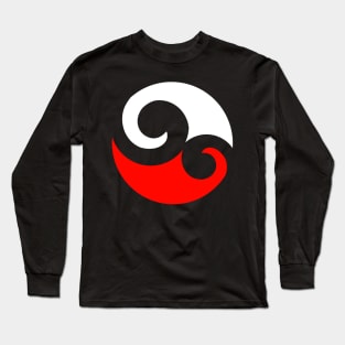 Maori Carving Design Long Sleeve T-Shirt